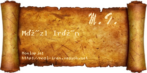 Mözl Irén névjegykártya
