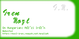 iren mozl business card